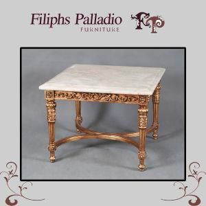 French Design Table-Italian Antique Square Side Table (0405)