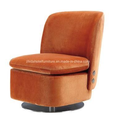 MID Back Living Room Furniture Home Swivel Fabric Leather Chair for Restaurant