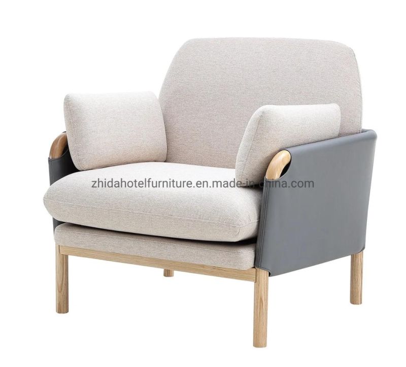 Modern Wooden Armrest Living Room Furniture Hotel Restaurant Coffee Shop Chair
