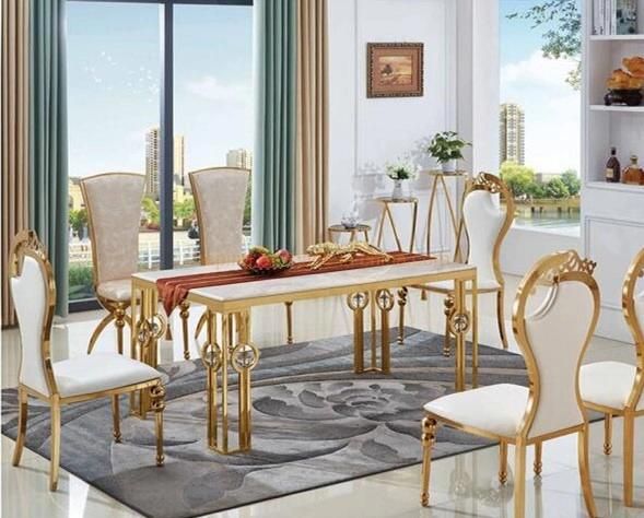Modern Crown Deco Metal Stainless Steel Round Back White Wedding Chair for Childern