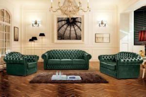 Luxury Italian Leather Antique Chesterfield Sofa Ms-24