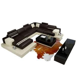 Hot-Selling L Shape Morden Leather Sofa with Function