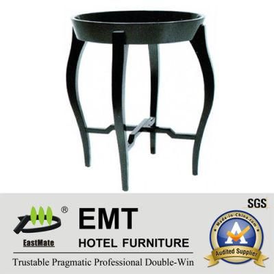 Rubber Wood Piano Lacquer Round Coffee Table (# EMT-CT09)