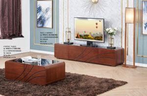 MDF Living Room TV Stand Hall Cabinet Tempered Glass Modern Home Furniture