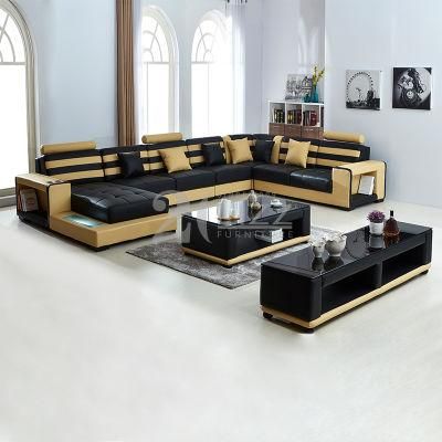 Modern Home Sofa Furniture Sectional Living Room Sofa with Coffee Table
