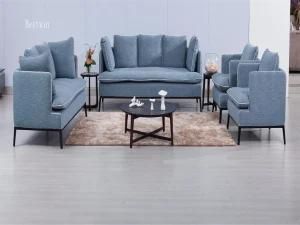 Moder Style Fabric &amp; Leather Sofa for Living Room