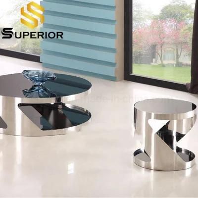 Modern Metal Base Glass Top Hotel Bed Side Table