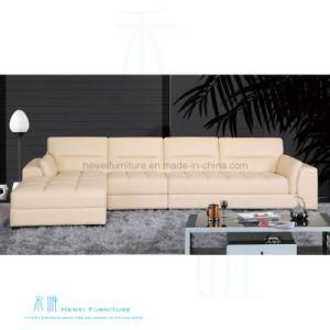 Modern Living Room L-Shape Leather Sofa for Home (HW-8098S)