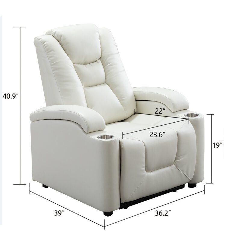 Jky Furniture High Adjustable Detachable Headrest Power Home Theater Recliner Chair with Customerized Functions