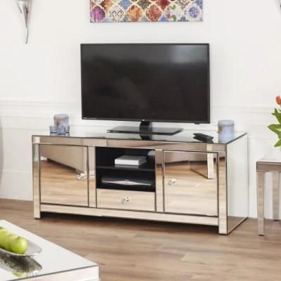 New Style HS Glass Excellent Workmanship Crystal Mirrored TV Table