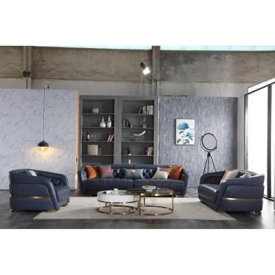 Modern Home Furniture Luxury Sectional Couch Settee Set Fabric Leather Sofa for Living Room