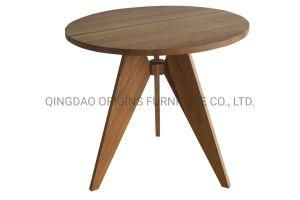 C2015 Solid Wood Coffce Shop Round Table Furniture