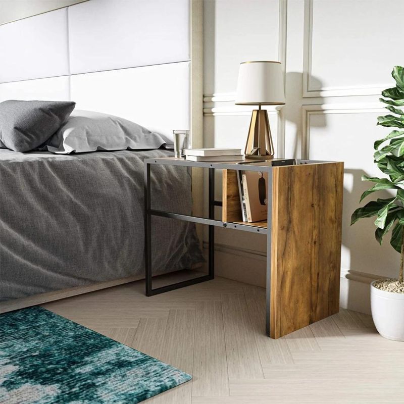 Modern MDF White Bedroom Night Table Bedside Cabinets Chinese Small Wood Display Stands Nightstands