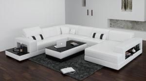 Modern White Genuine Leather Sofa