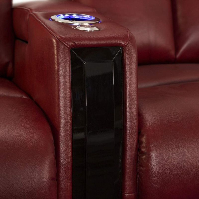 Jky Furniture Multifunction Luxury Adjustable Leather Home Theater Power Recliner Sofa Set with Customerization Functions