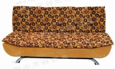 Household Brown Pattern Cloth Sofa Bed Combination Furniture