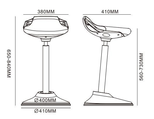 Standing Desk Active Sitting Chair for Back Pain Prevention