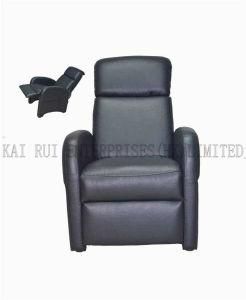 Home Furniture PU Black Leisure Functional Sofa Chair