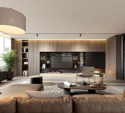 Modular House Villa Commercial Furniture Sofa Set Furniture Buildings Designs Homes TV Cabinets Living Room Design