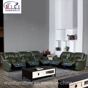 Modern Home Combination Cinema Genuine Leather Recliner Sofa Set