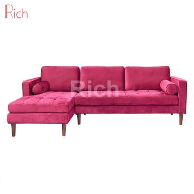 Left Chaise Lounge Corner Sofa Fabric Living Room Modular Couch