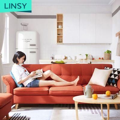 Linsy Wood Red China Functional Sofa Bed 1012