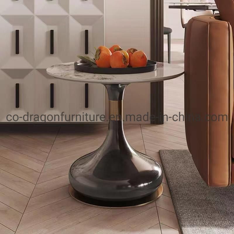 Fashion Gold Steel Side Table with Top for Home Furniture