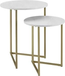 Side Table Modern Living Room Furniture Round Table Set