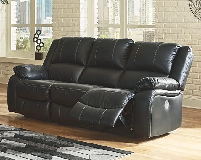 Jky Furniture Modern Design Air Breathable Leather Manual Recliner Sofa Set for (3+2+1) with Over-Filled Cushion and Customizable Drop Down Table