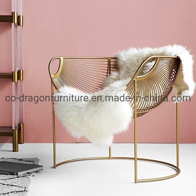 Luxury Low Back Steel Living Room Chair for Home Furniture