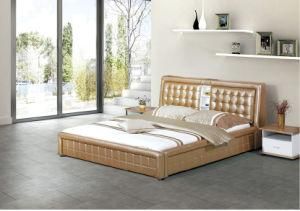 Newest Model Furniture Bedroom Leather Bed