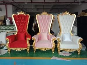 China Beauty Wholesale Wedding Party King and Queen Chairs