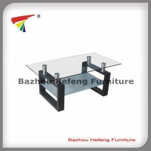 Hot Sale Glass Coffee Table with MDF Legs (CT069)