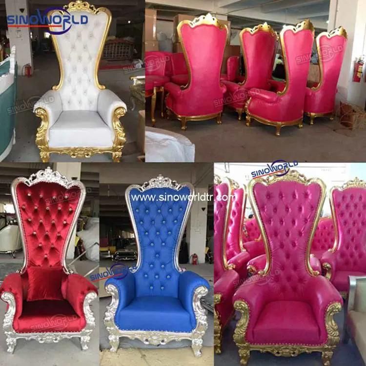 High Quality Kingthrone Chair Hotel King Chair for Wedding Banquet