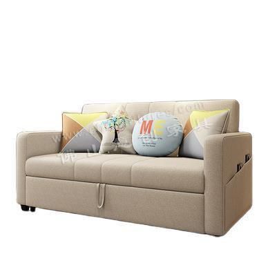Hyc-Sf05 Multifunctional Sofa Bed 1.5 Meters Solid Wood Foldable Sofa Set Furniture Living Room
