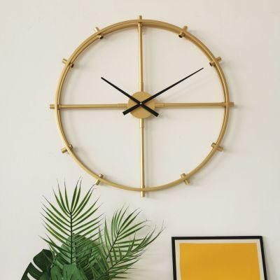 Nordic Minimalist Wall Decor Clock Design Art Quartz Analog Retro Luxury Gold Clock Modern Simple 3D Wall Clock Gift Living Room