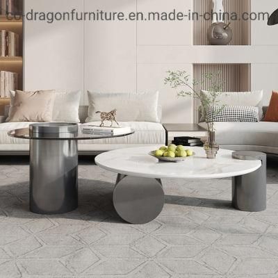 2022 New Design Marble Coffee Table Group for Home Furniture