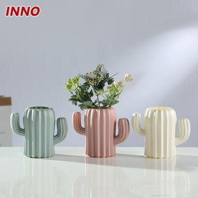 Inno-As014 Plastic Vase for Dry and Wet Flower Arrangement