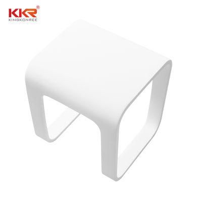 Acrylic Bathroom Solid Surface Resin Stone Sanitary Ware Vanity Corian Stool for Villa