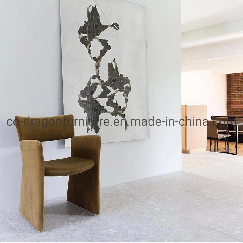 Fashion Glass Plastic Leisure Chair with Arm for Home Furniture
