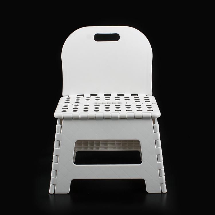 Plastic Folding Stool with Back