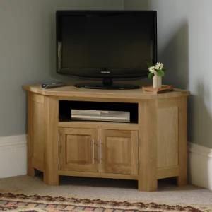 Oak Furniture, Wooden TV Corner Cabinet
