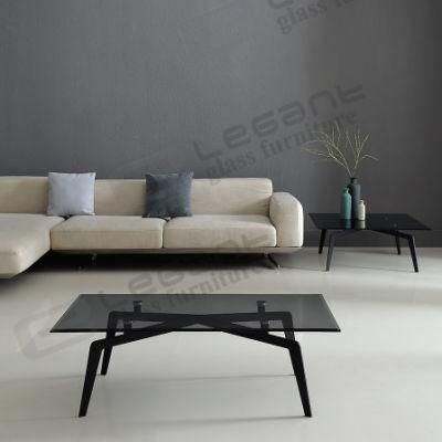 Black Tempered Glass Coffee Table