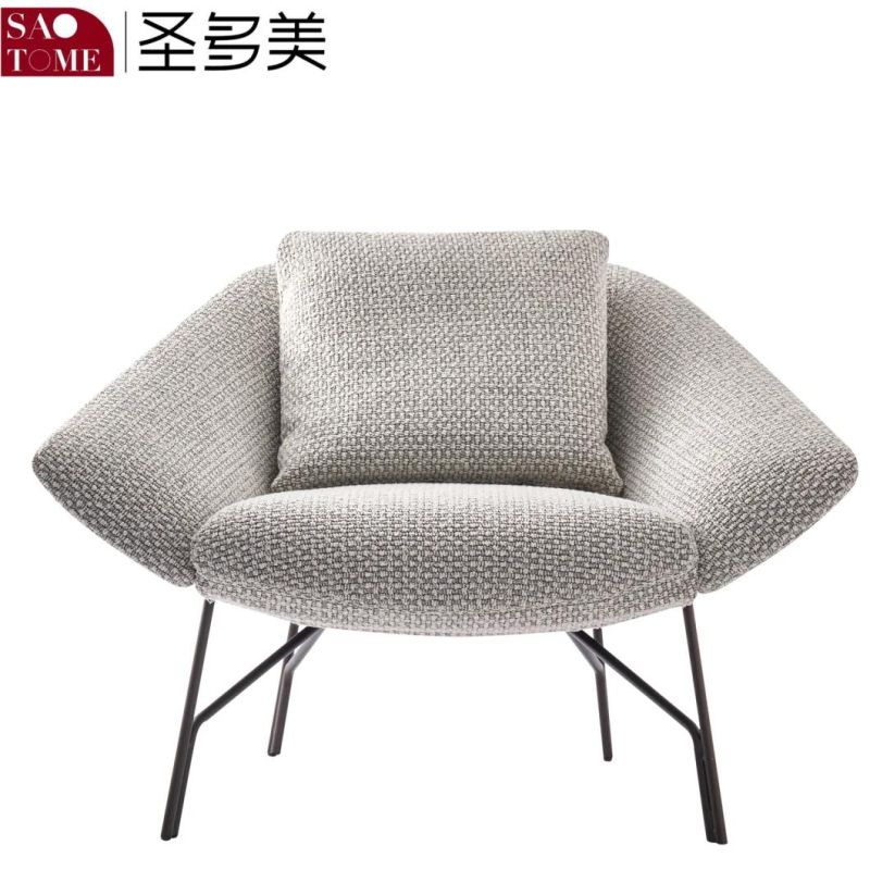 Modern Popular Family Living Room Comfortable Gray Leisure Chair