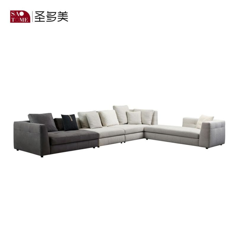 Modern Wood Carton Packed 4440*1830*700mm Foshan, China L Shape Sofa