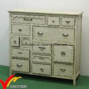 off-White Color Hot Sale Cabinet Antique Stylehot Sale with Drawers