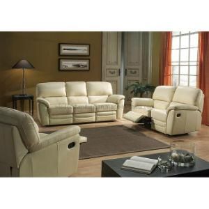 Living Room Genuine Leather Recliner Sofa (R-8701)