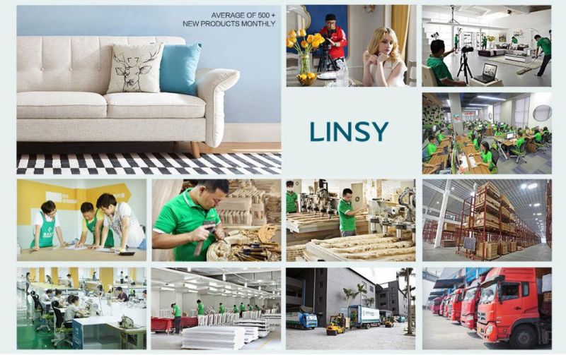 Linsy Sectional Home Furniture Fabric Sofa Set Design 996