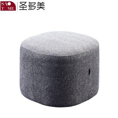 Fashion Living Room Furniture Gray Cloth Square Pedal