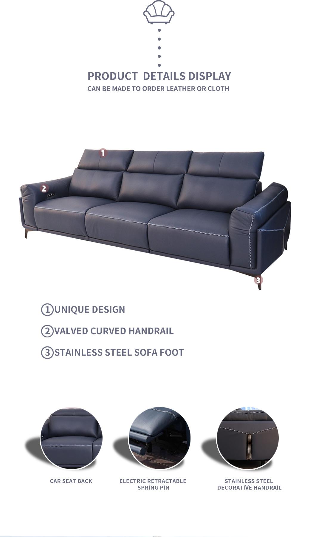 2022 New Arrived Modern Design Living Room Furniture Recliner Sofa